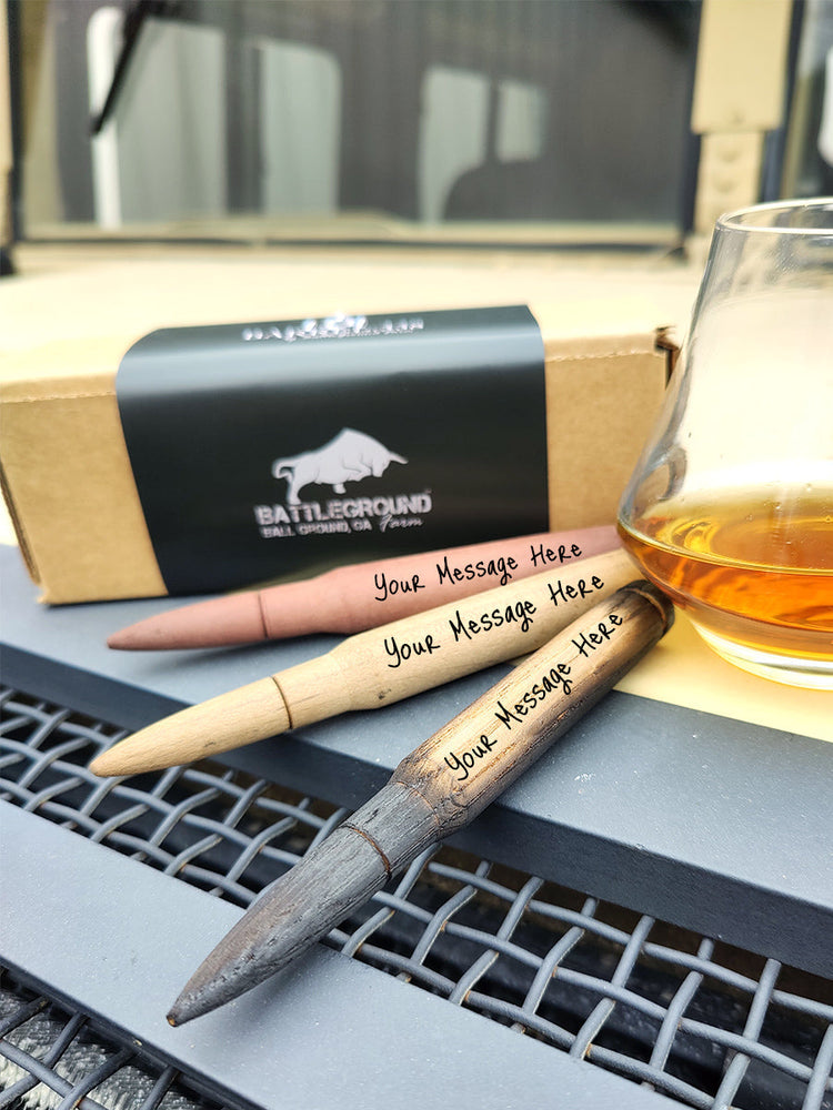 Premium Bourbon Bottle Aging Staves | Customizable writing gift box
