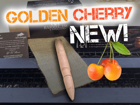 Premium Toasted Golden Cherry Bourbon Staves - Smoothing & Aging | Barrel.338 by BattleGround Farm (Single Shot)