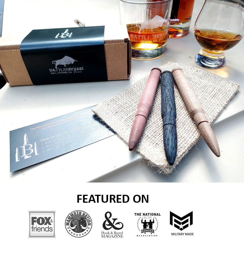 Premium Oak, Maple, & Cherry Bourbon Staves - Smoothing & Aging | BARREL.338 by BattleGround Farm (Triple Shot)