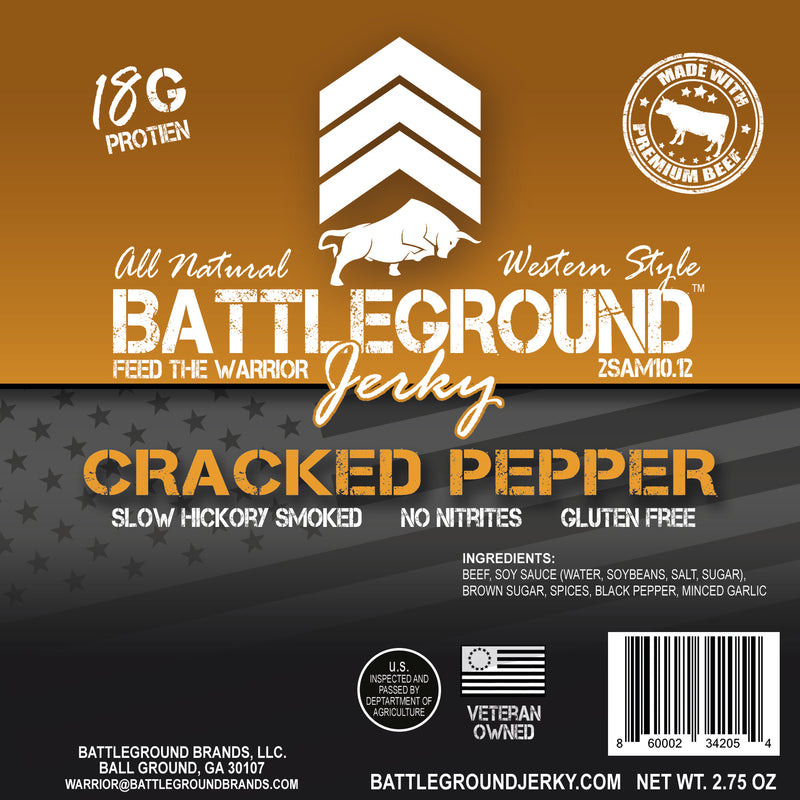 Cracked Pepper - BattleGround Beef Jerky