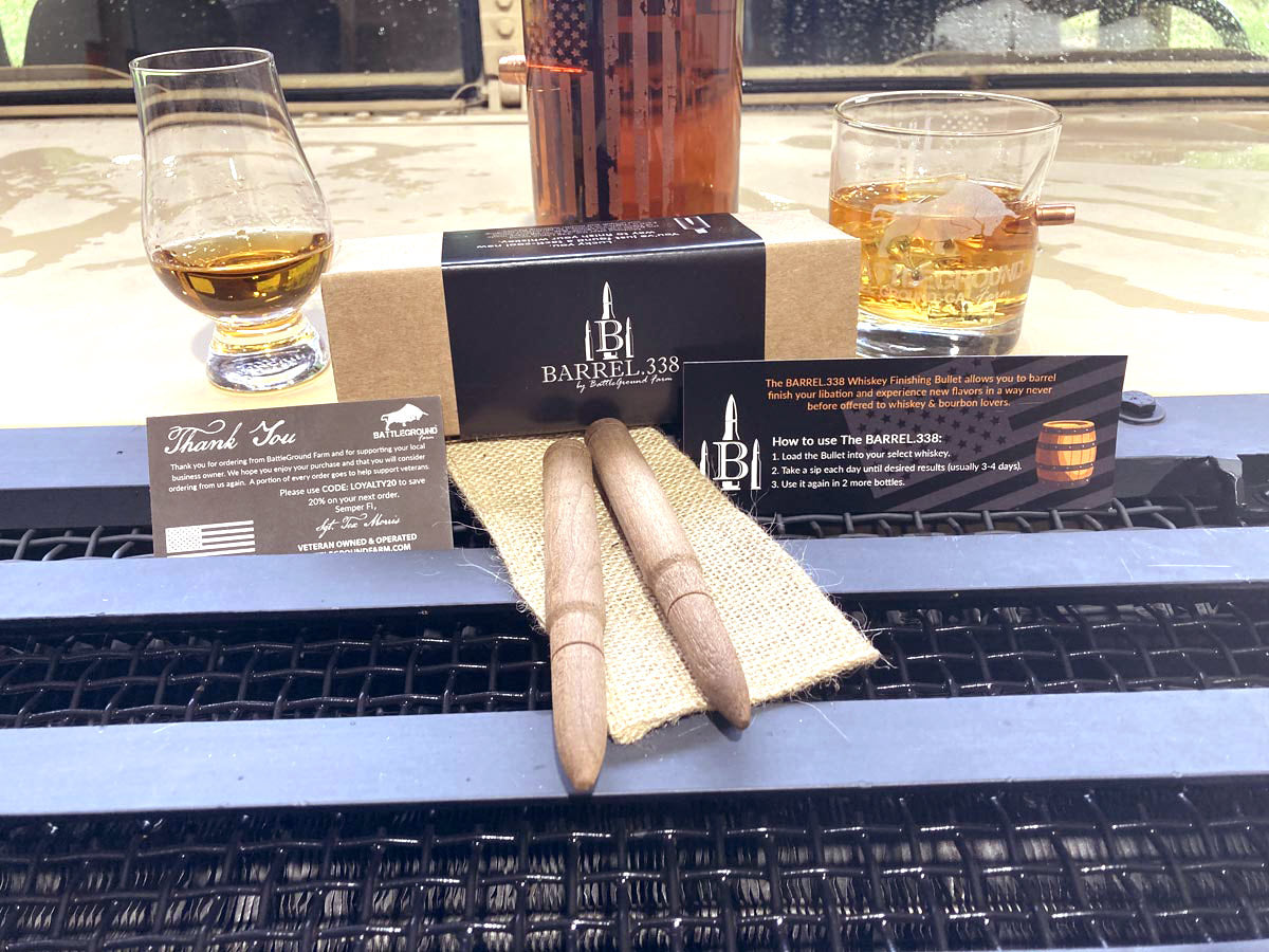 Premium Toasted Maple Bourbon Staves - Smoothing & Aging | BARREL.338 by BattleGround Farm (Double Shot)