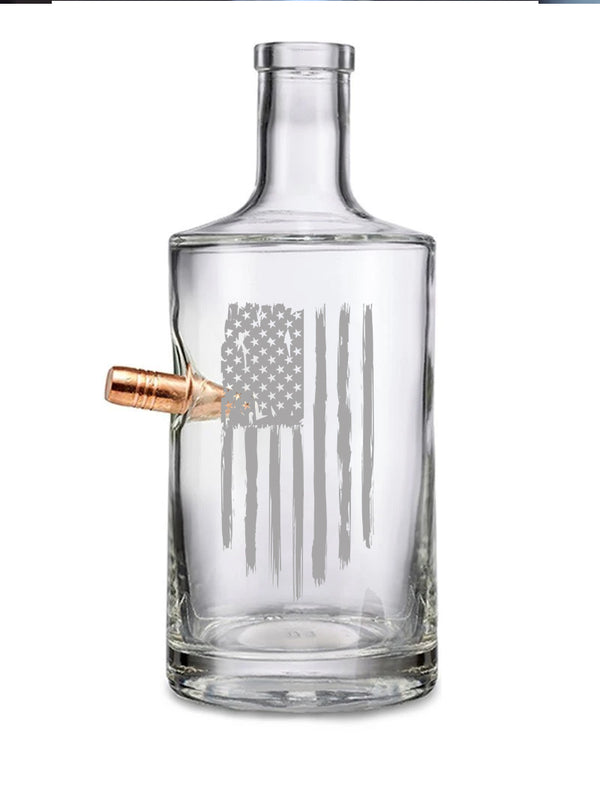 American Flag - Bullet Decanter