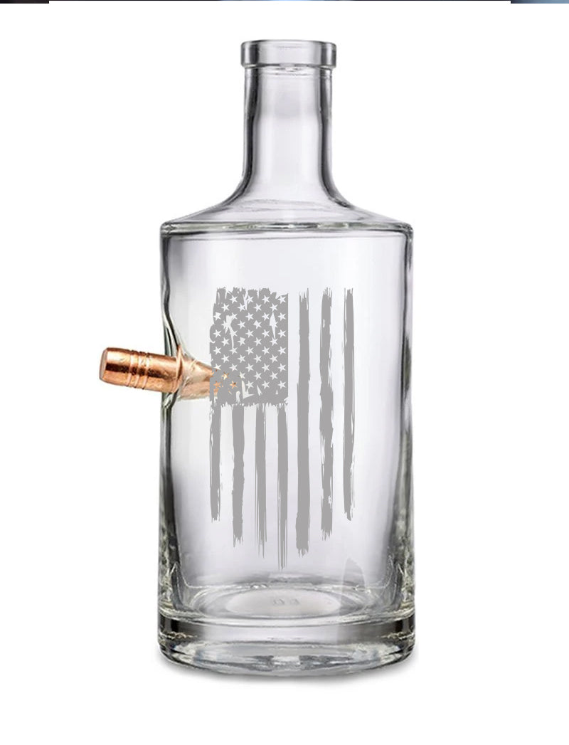 Bullet American Flag Water Bottle