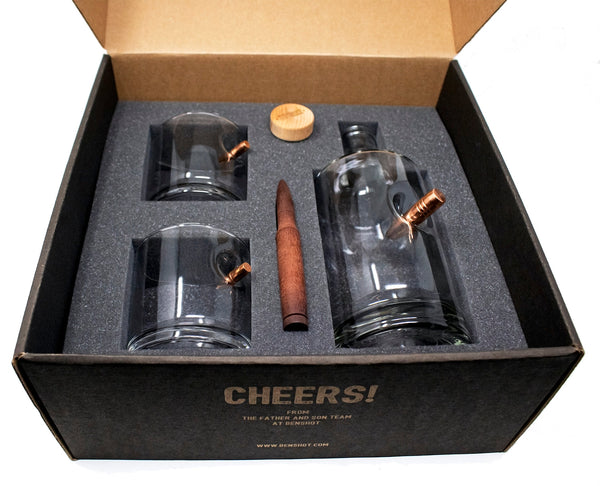 Let Freedom Ring - Decanter Gift Set & Choice BARREL.338 Bourbon Finishing Bullet
