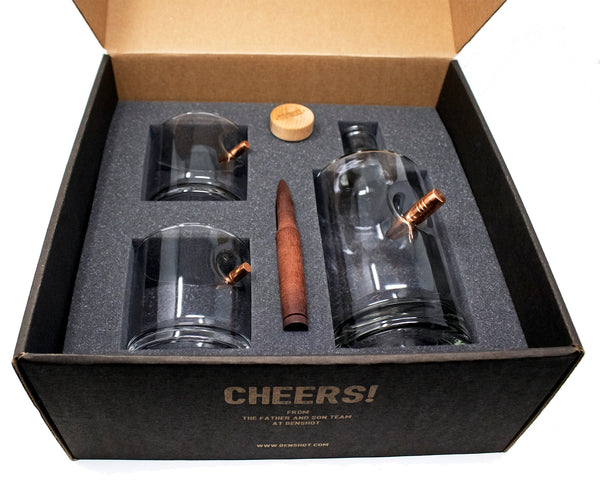 2nd Amendment - Decanter Gift Set & Choice BARREL.338 Bourbon Finishing Bullet