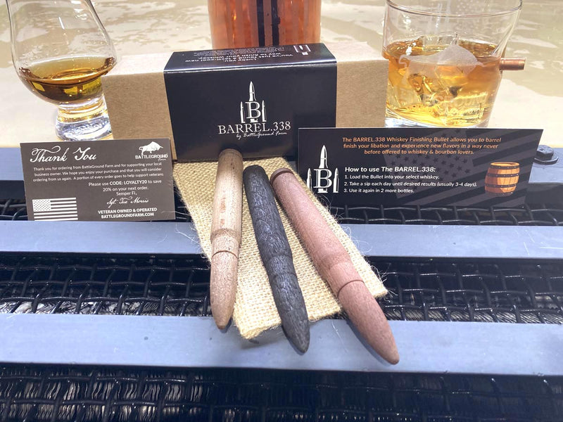 TRIPLE SHOT (3 BULLETS) - WHOLESALE CASE 12CT - KRAFT BOX - OAK, MAPLE, & CHERRY