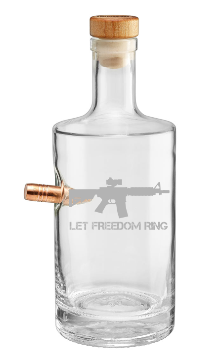 Let Freedom Ring - Decanter Gift Set & Choice BARREL.338 Bourbon Finishing Bullet