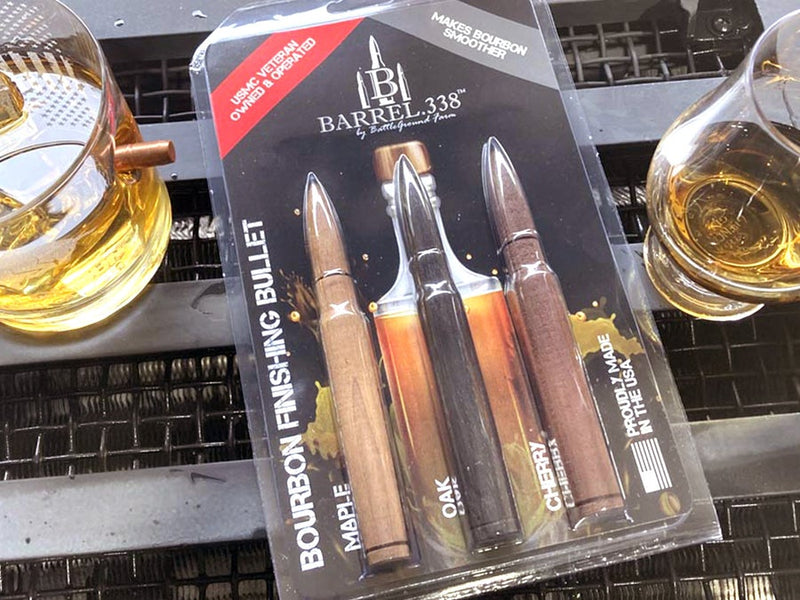BARREL.338 Bourbon Finishing Bullet - Triple Shot - Oak, Maple & Cherry