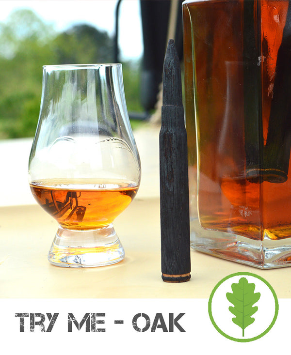 OAK TRY ME! - BARREL.338 - Single Shot Bourbon Finishing Bullet